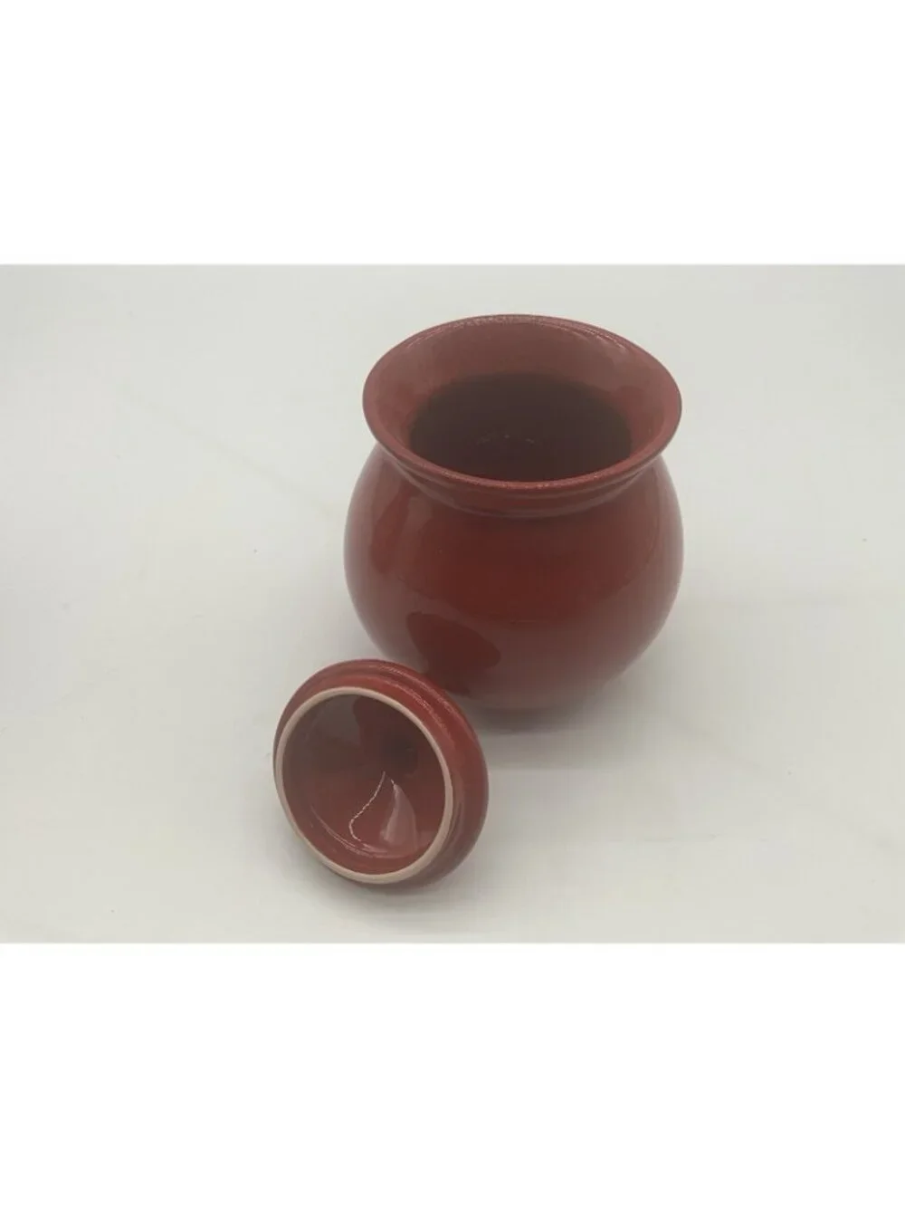 Waechtersbach Vintage Red Ceramic Creamer and Sugar Bowl Set in Cherry Red VTG